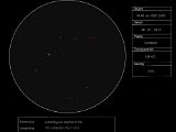 M 46 met NGC 2438 (Pup) 5" - 110x