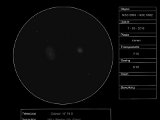 NGC 5985 en NGC 5982 (Dra) 16" - 180x